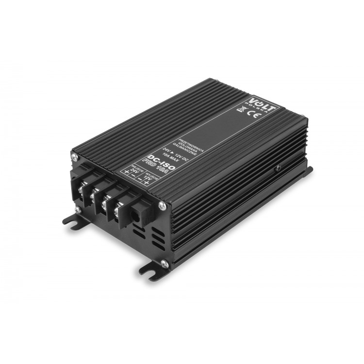 DC ISO PRO 10A 24VDC/12VDC BEZZAKŁÓCENIOWA + IZOLOWANA PRZETWORNICA NAPIĘCIA DC/DC