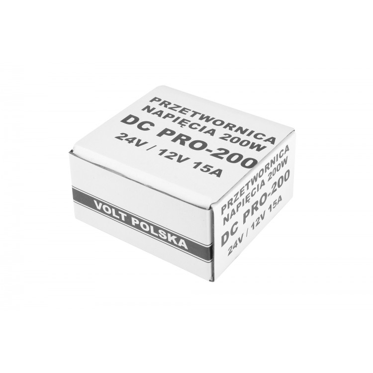 DC PRO 200 24VDC/12VDC BEZZAKŁÓCENIOWA PRZETWORNICA NAPIĘCIA DC/DC