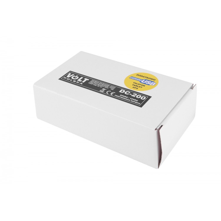 DC 200 + WTYK ZAPALNICZKI 24VDC/12VDC PRZETWORNICA NAPIĘCIA DC/DC