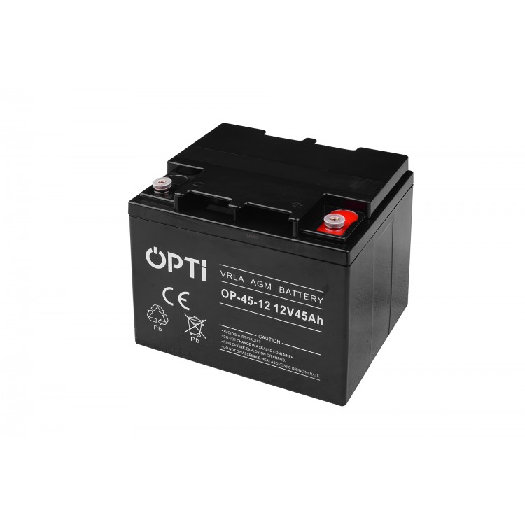 AKUMULATOR AGM OPTI 12V 45 Ah VRLA BEZOBSŁUGOWY
