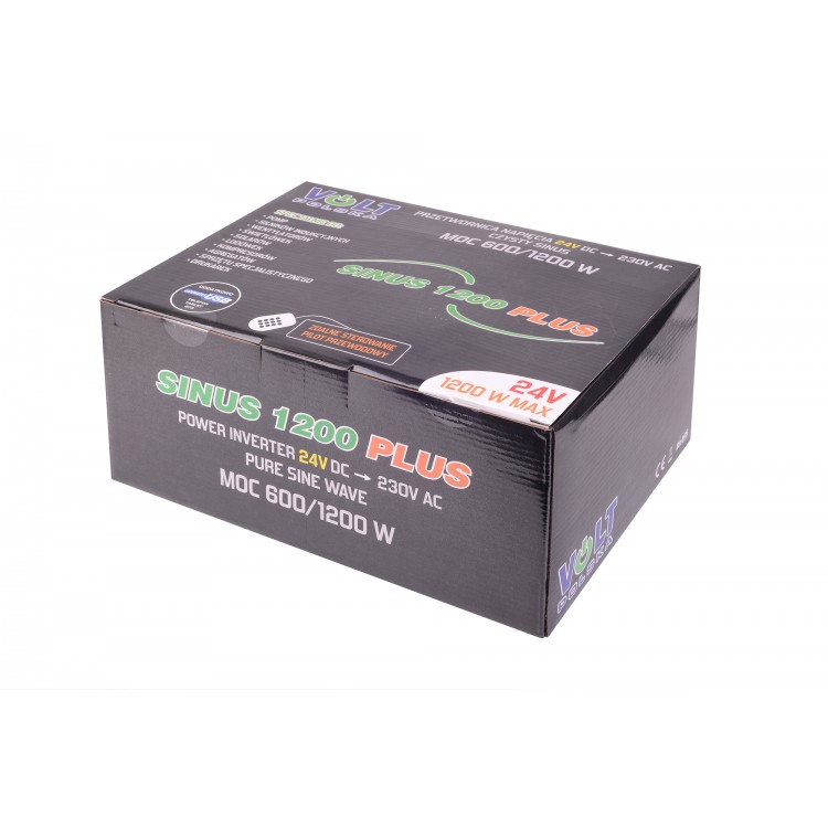 SINUS PLUS 1200 24/230V (600/1200W) PRZETWORNICA NAPIĘCIA DO KAMPERA