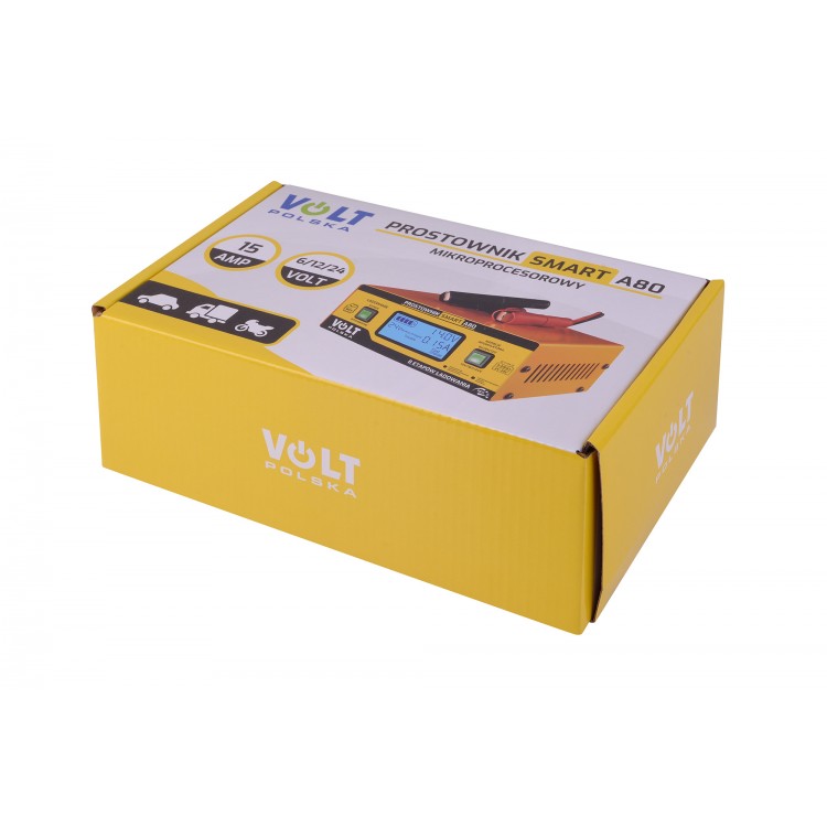 PROSTOWNIK AKUMULATOROWY SMART 6V/12V/24V 15A A80