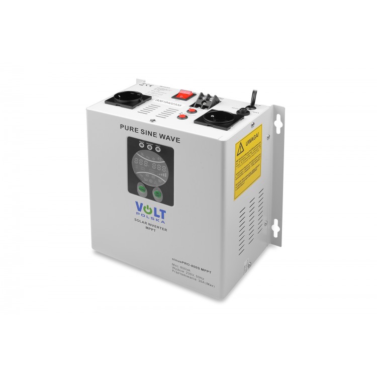 SINUS PRO 800 S 12/230V (500/800W) + 30A MPPT INWERTER SOLARNY