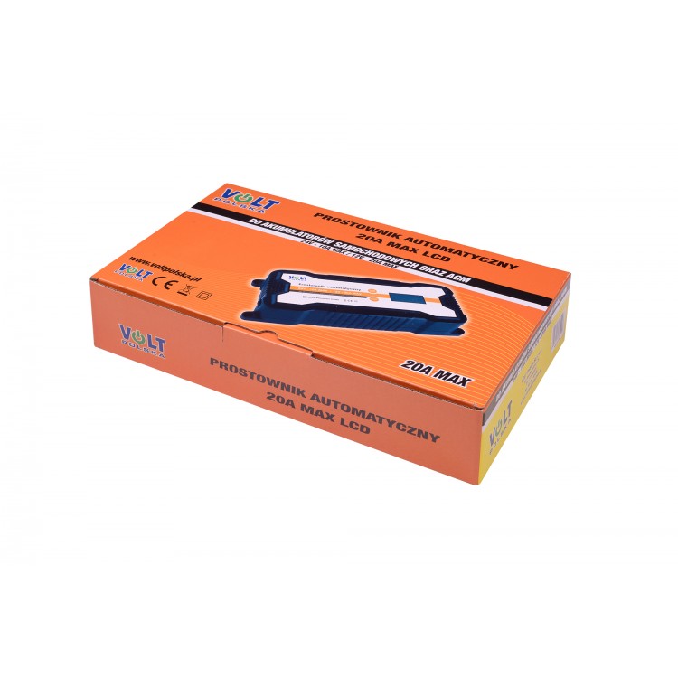 PROSTOWNIK AKUMULATOROWY 12/24V 20A LCD AUTOMATYCZNY