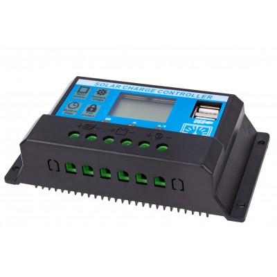 SOL PWM 30A 2xUSB REGULATOR SOLARNY