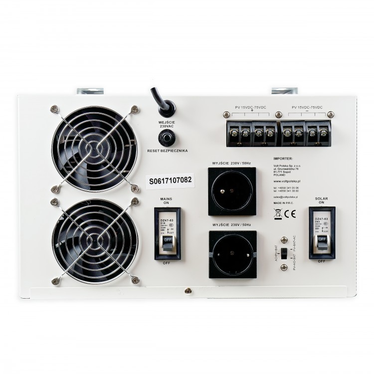 SINUS PRO 2200 S 12/230V (1400/2200W) + 60A MPPT INWERTER SOLARNY