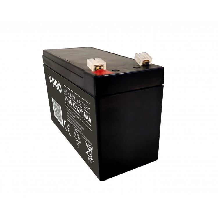 AKUMULATOR AGM VPRO 12V 10Ah VRLA BEZOBSŁUGOWY