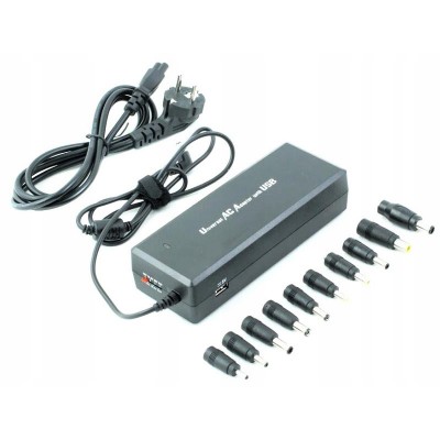 ZASILACZ SIECIOWY DO LAPTOPA AC 120W + USB