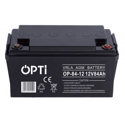 AKUMULATOR AGM OPTI 12V 84 Ah VRLA BEZOBSŁUGOWY