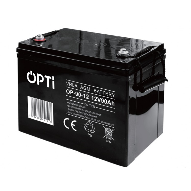 AKUMULATOR AGM OPTI 12V 90 Ah VRLA BEZOBSŁUGOWY