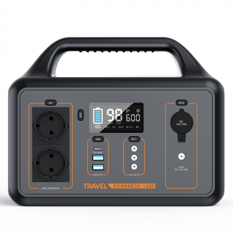 Przenośny magazyn energii TRAVEL POWERBOX 1200 (600W)