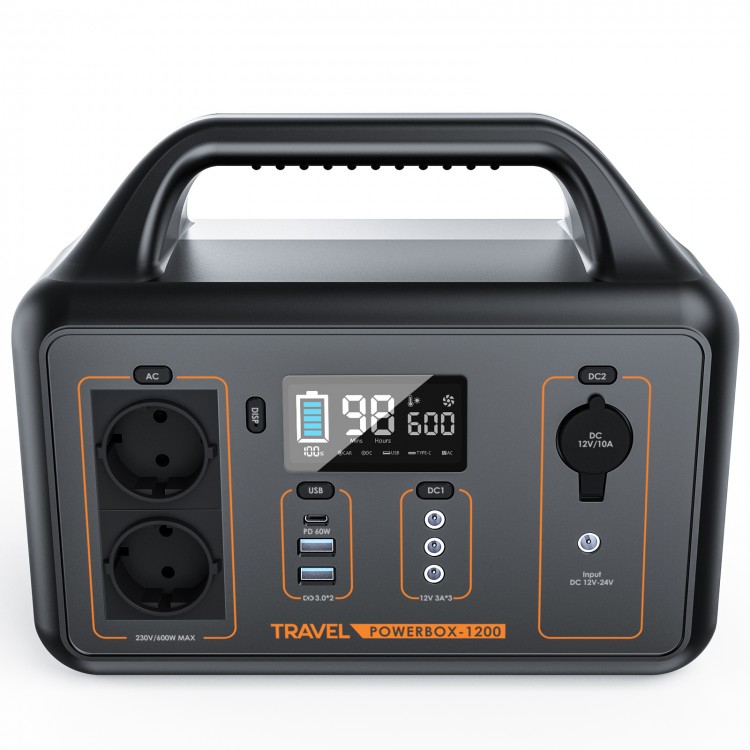 Przenośny magazyn energii TRAVEL POWERBOX 1200 (600W)