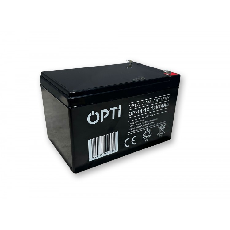 AKUMULATOR AGM OPTI 12V 14 Ah VRLA BEZOBSŁUGOWY