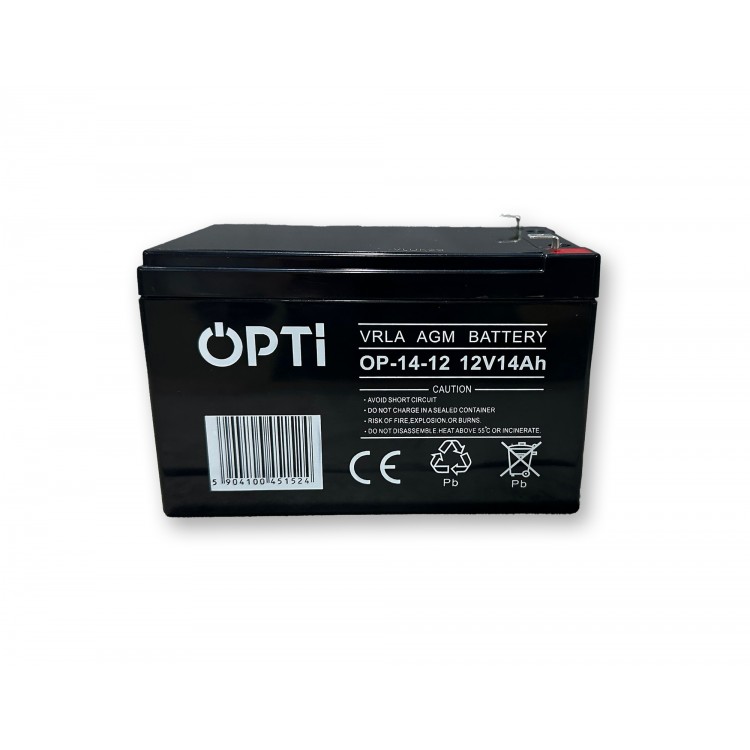 AKUMULATOR AGM OPTI 12V 14 Ah VRLA BEZOBSŁUGOWY