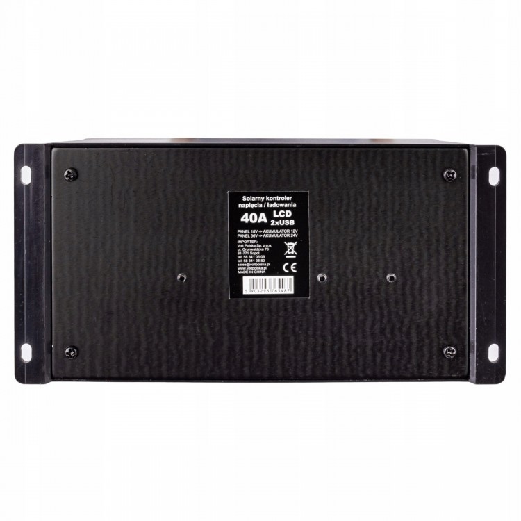 SOL PWM 40A 2xUSB REGULATOR SOLARNY