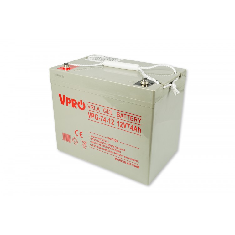 AKUMULATOR GEL VPRO PREMIUM 12V 74 Ah ŻELOWY VRLA BEZOBSŁUGOWY