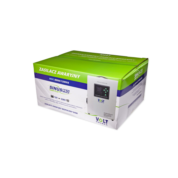 SINUS PRO 1200 E PLUS 12/230V (800/1200W) ZASILACZ AWARYJNY