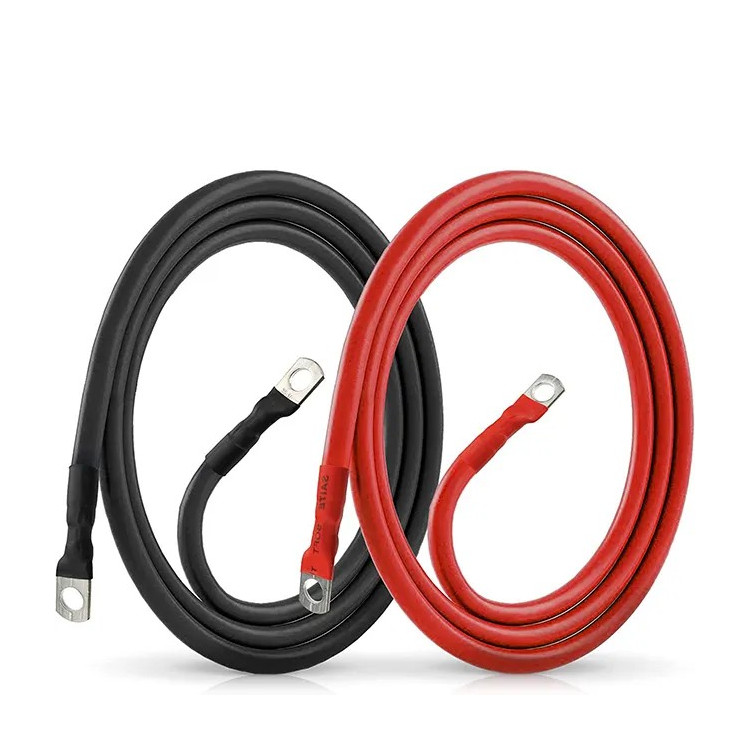 KABEL DO ŁĄCZENIA AKUMULATORÓW 25mm2 100cm M8 [para]