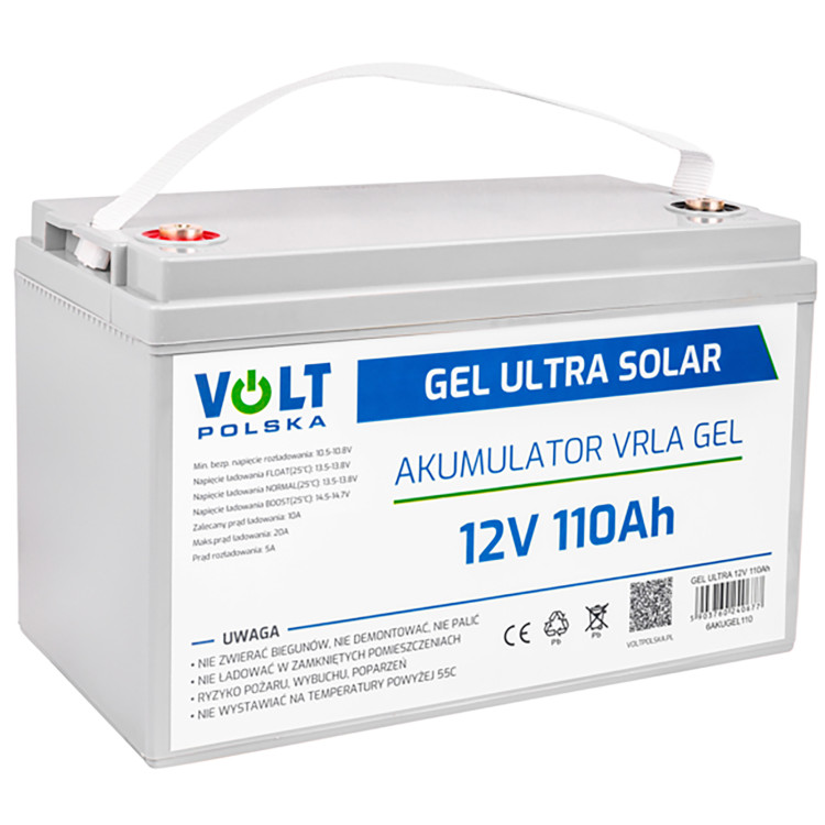 AKUMULATOR GEL VPRO PREMIUM 12V 110 Ah ŻELOWY VRLA BEZOBSŁUGOWY