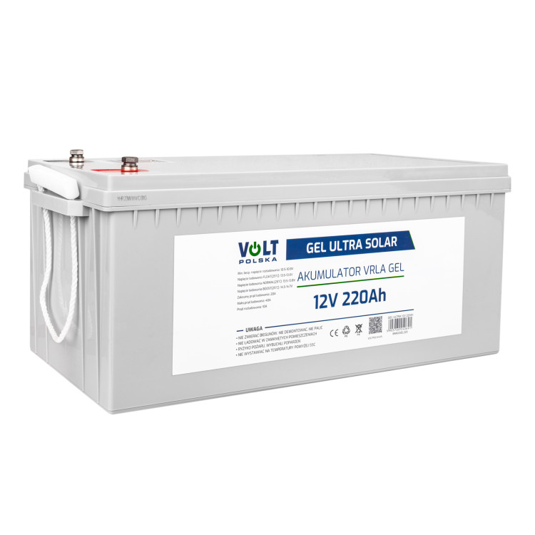 AKUMULATOR GEL VPRO PREMIUM 12V 220 Ah ŻELOWY VRLA BEZOBSŁUGOWY