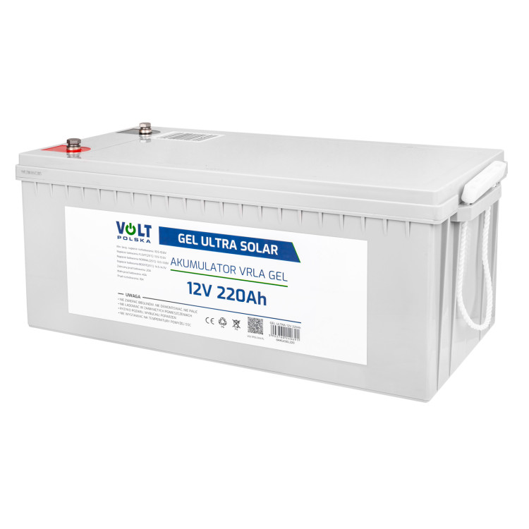 AKUMULATOR GEL VPRO PREMIUM 12V 220 Ah ŻELOWY VRLA BEZOBSŁUGOWY