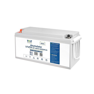 AKUMULATOR LiFePO4 PRO 12,8V 200 Ah (150A) BlueTooth + mata grzewcza