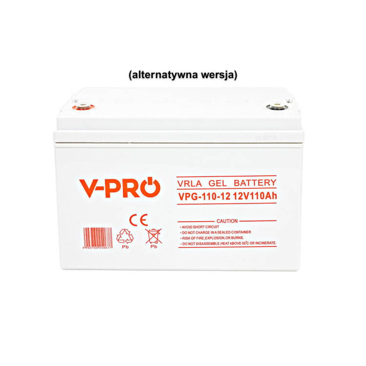 AKUMULATOR GEL VPRO PREMIUM 12V 110 Ah ŻELOWY VRLA BEZOBSŁUGOWY