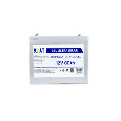 AKUMULATOR GEL VPRO PREMIUM 12V 80 Ah ŻELOWY VRLA BEZOBSŁUGOWY