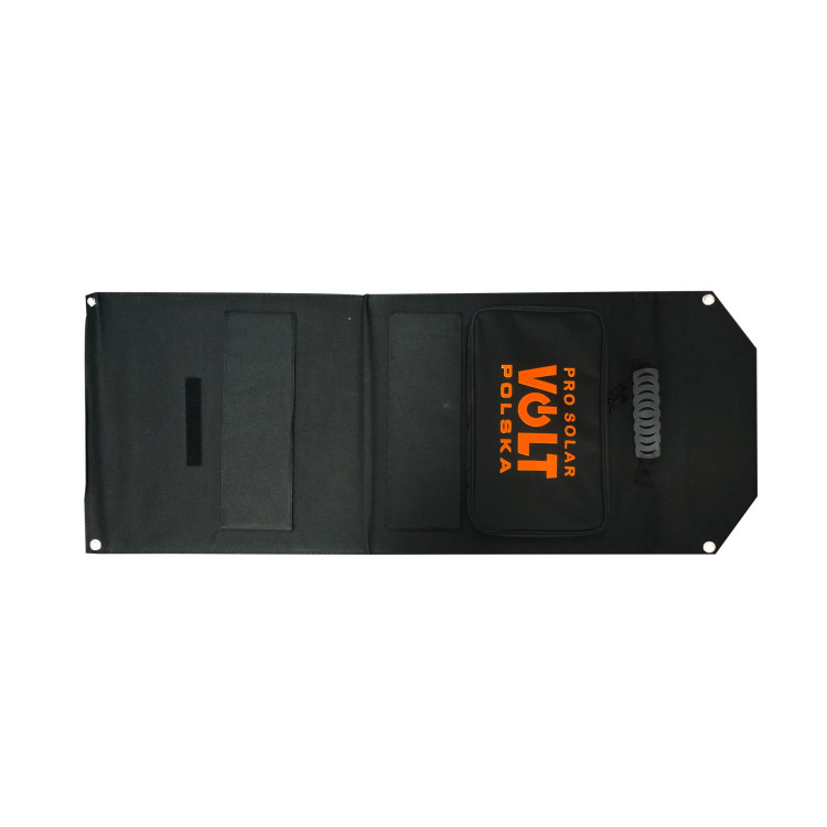 Składany (na 2) panel fotowoltaiczny 50W 18V MONO ETFE + USB 5V3A + USB-C 3A