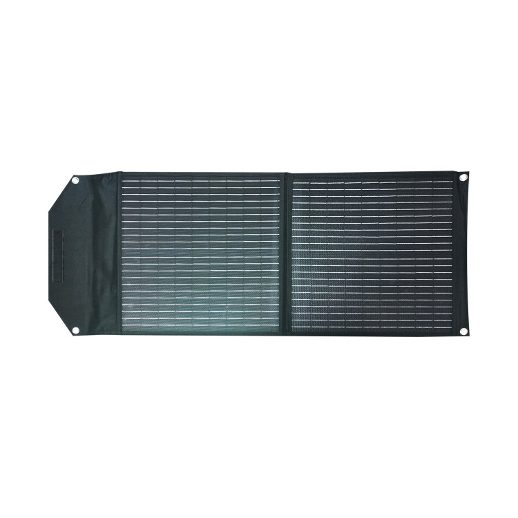 Składany (na 2) panel fotowoltaiczny 50W 18V MONO ETFE + USB 5V3A + USB-C 3A