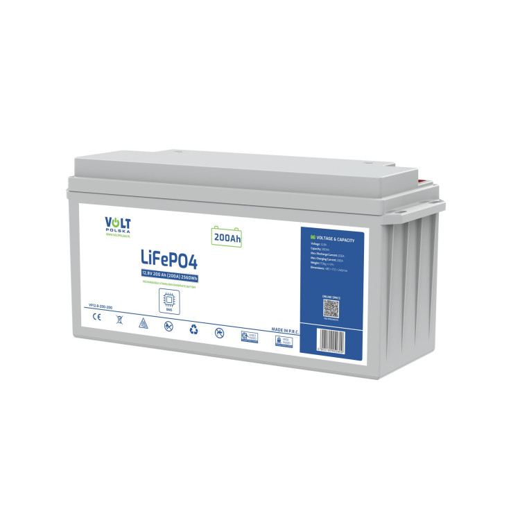 Akumulator LiFePO4 12,8V 200 Ah (200A) + BMS