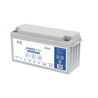 Akumulator LiFePO4 PRO 12,8V 200 Ah (200A) BlueTooth + mata grzewcza