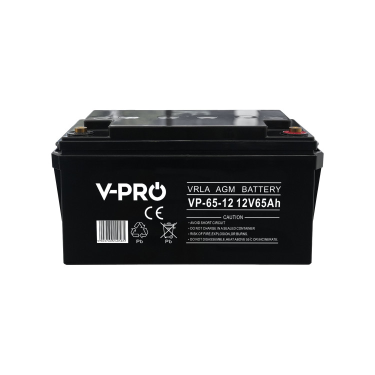AKUMULATOR AGM VPRO 12V 65 Ah VRLA BEZOBSŁUGOWY