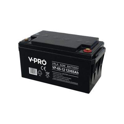 AKUMULATOR AGM VPRO 12V 65 Ah VRLA BEZOBSŁUGOWY