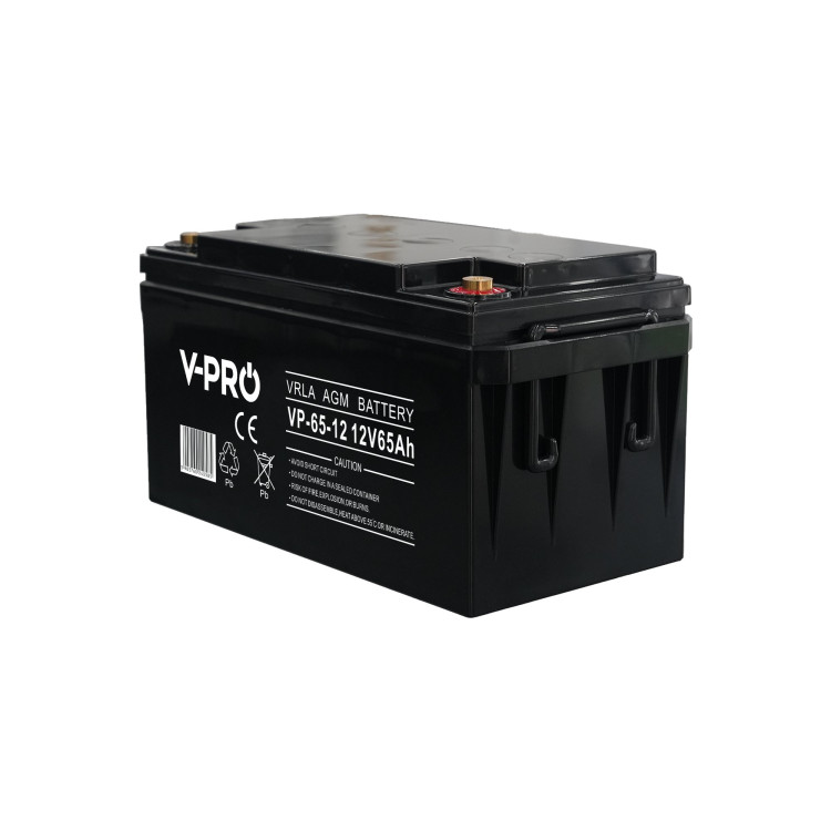 AKUMULATOR AGM VPRO 12V 65 Ah VRLA BEZOBSŁUGOWY