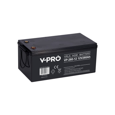 AKUMULATOR AGM VPRO 12V 260 Ah VRLA BEZOBSŁUGOWY