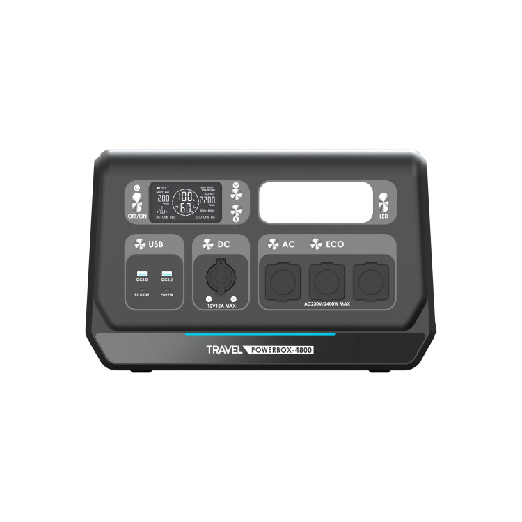 Przenośna stacja zasilania TRAVEL POWERBOX 4800 (2400W) 2048Wh