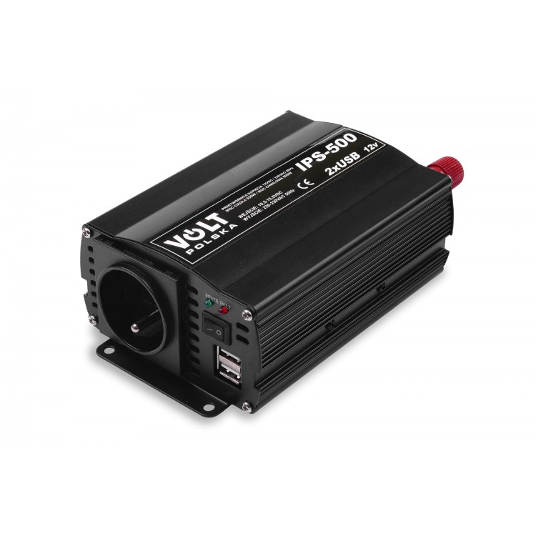 IPS 500 2xUSB 12/230V (350/500W) PRZETWORNICA NAPIĘCIA