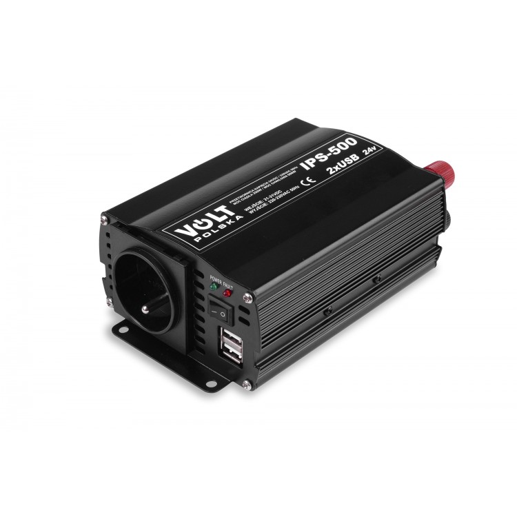 IPS 500 2xUSB 24/230V (350/500W) PRZETWORNICA NAPIĘCIA