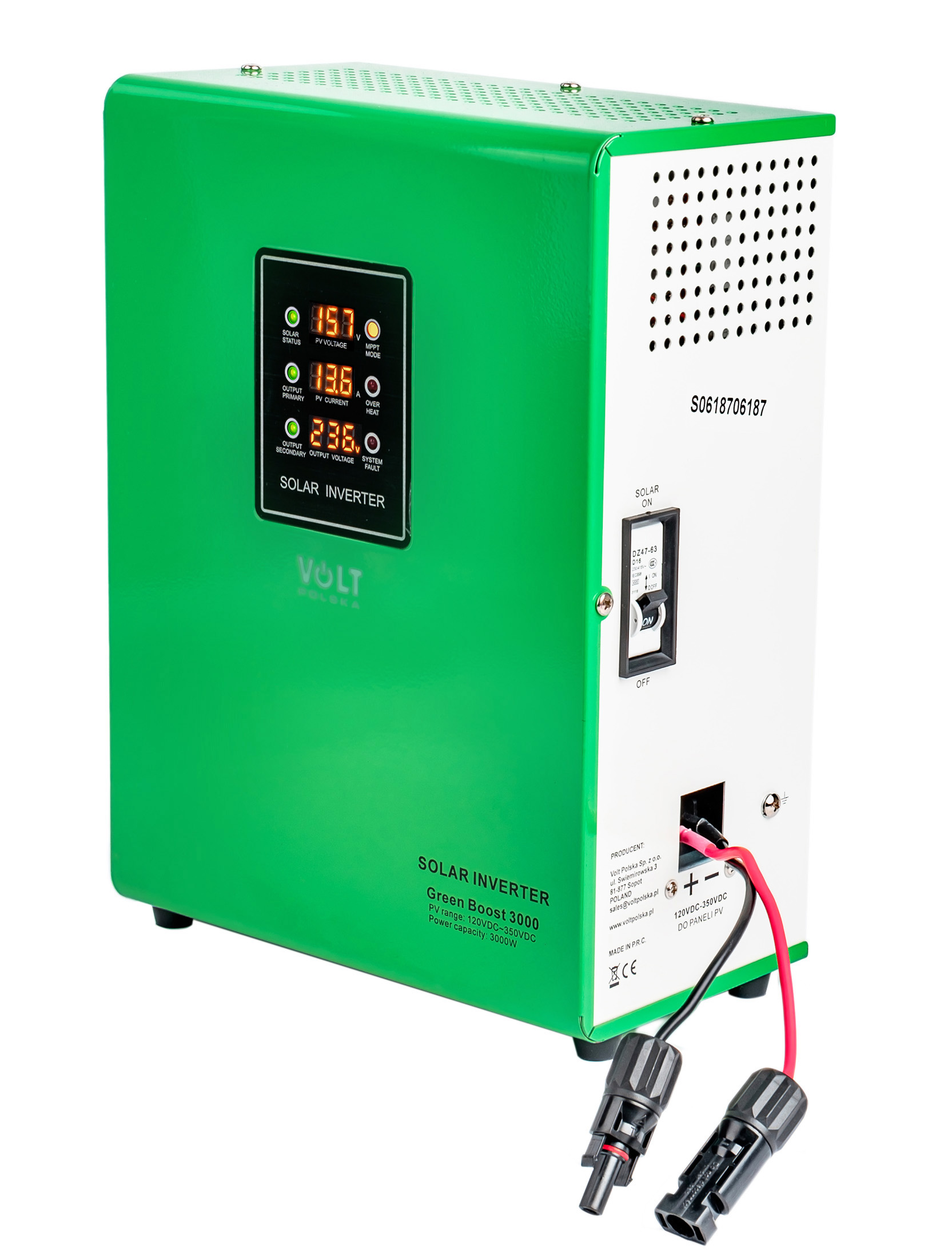 GREEN BOOST MPPT 3000 (120-350VDC) PRZETWORNICA SOLARNA DO GRZANIA WODY, BOJLERA (2)