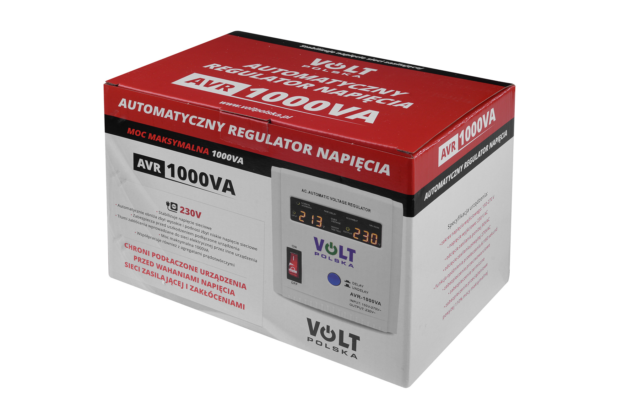 AVR 1000 (1000VA) STABILIZATOR NAPIĘCIA SIECIOWEGO