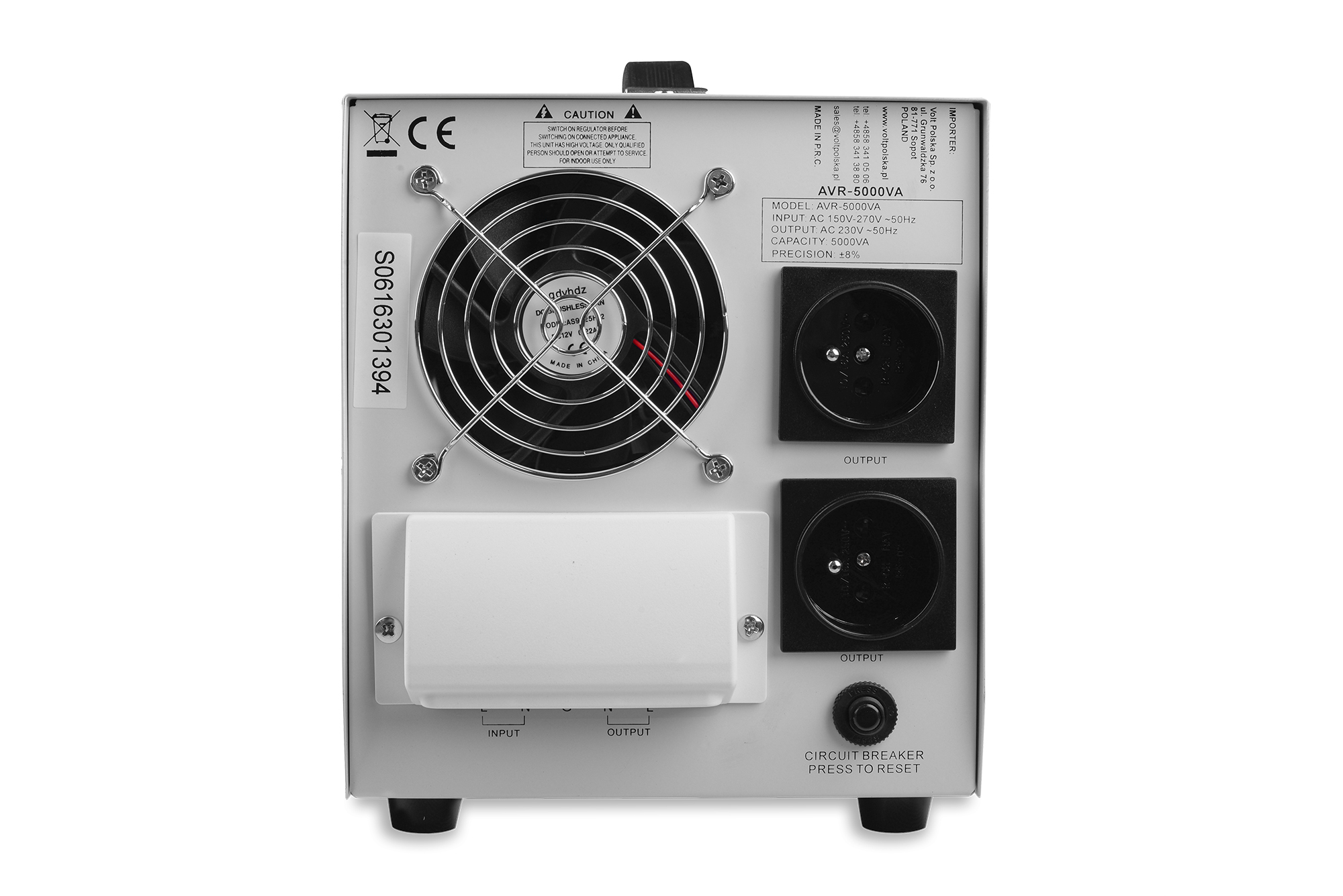 AVR 5000 (5000VA) STABILIZATOR NAPIĘCIA SIECIOWEGO (4)