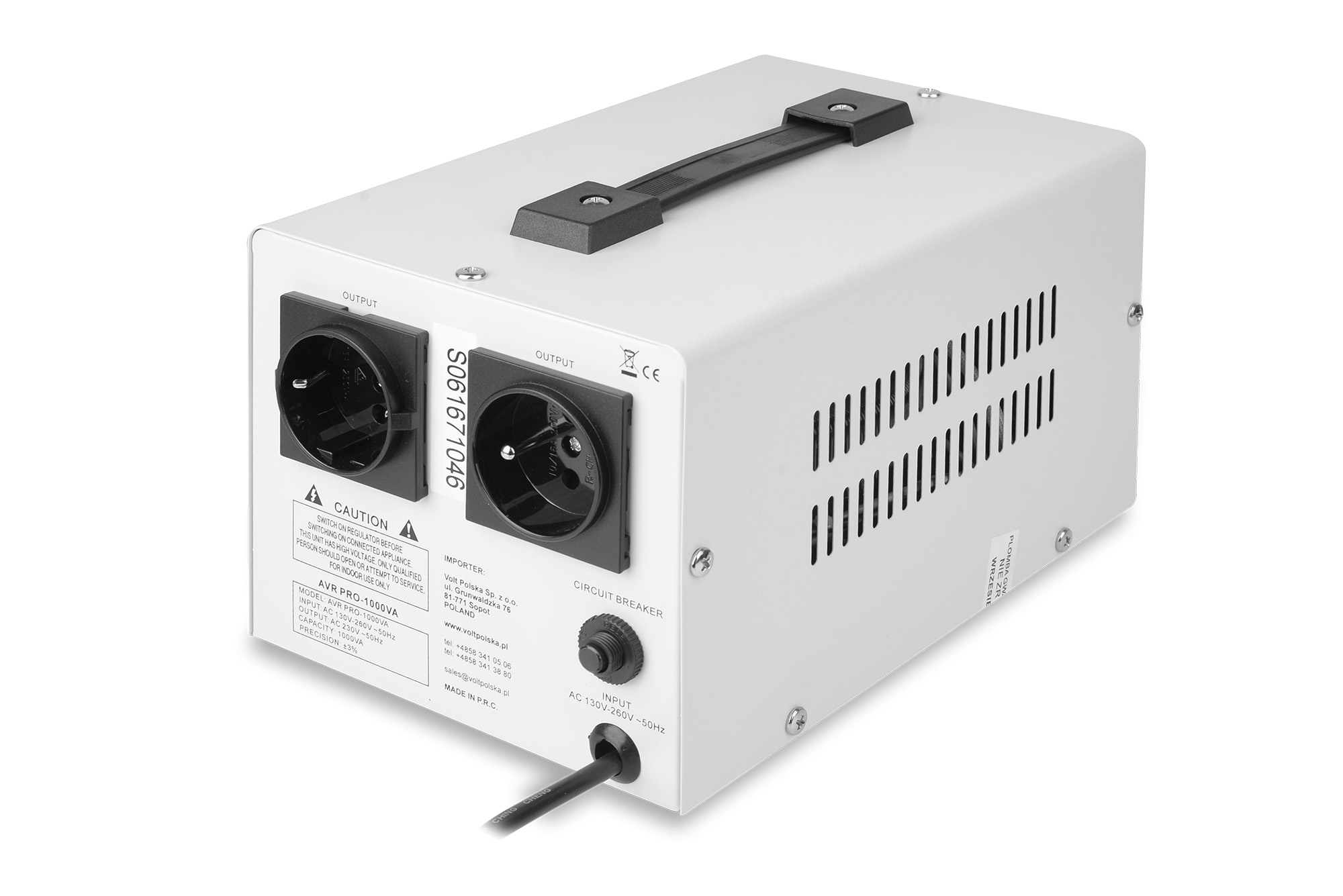 AVR PRO 1000 (1000VA) STABILIZATOR NAPIĘCIA SIECIOWEGO (3)