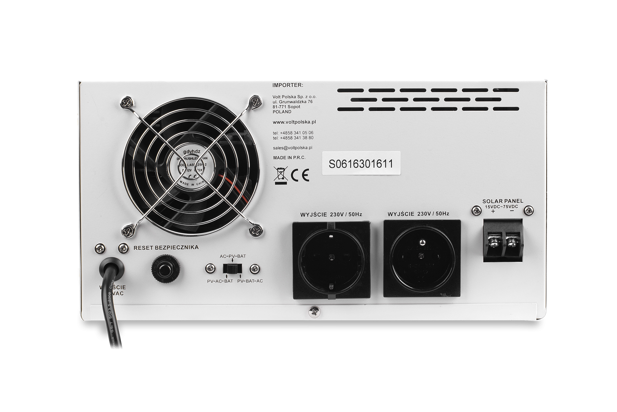 SINUS PRO 1500 S 12-230V (10001500W) + 40A MPPT INWERTER SOLARNY (4)