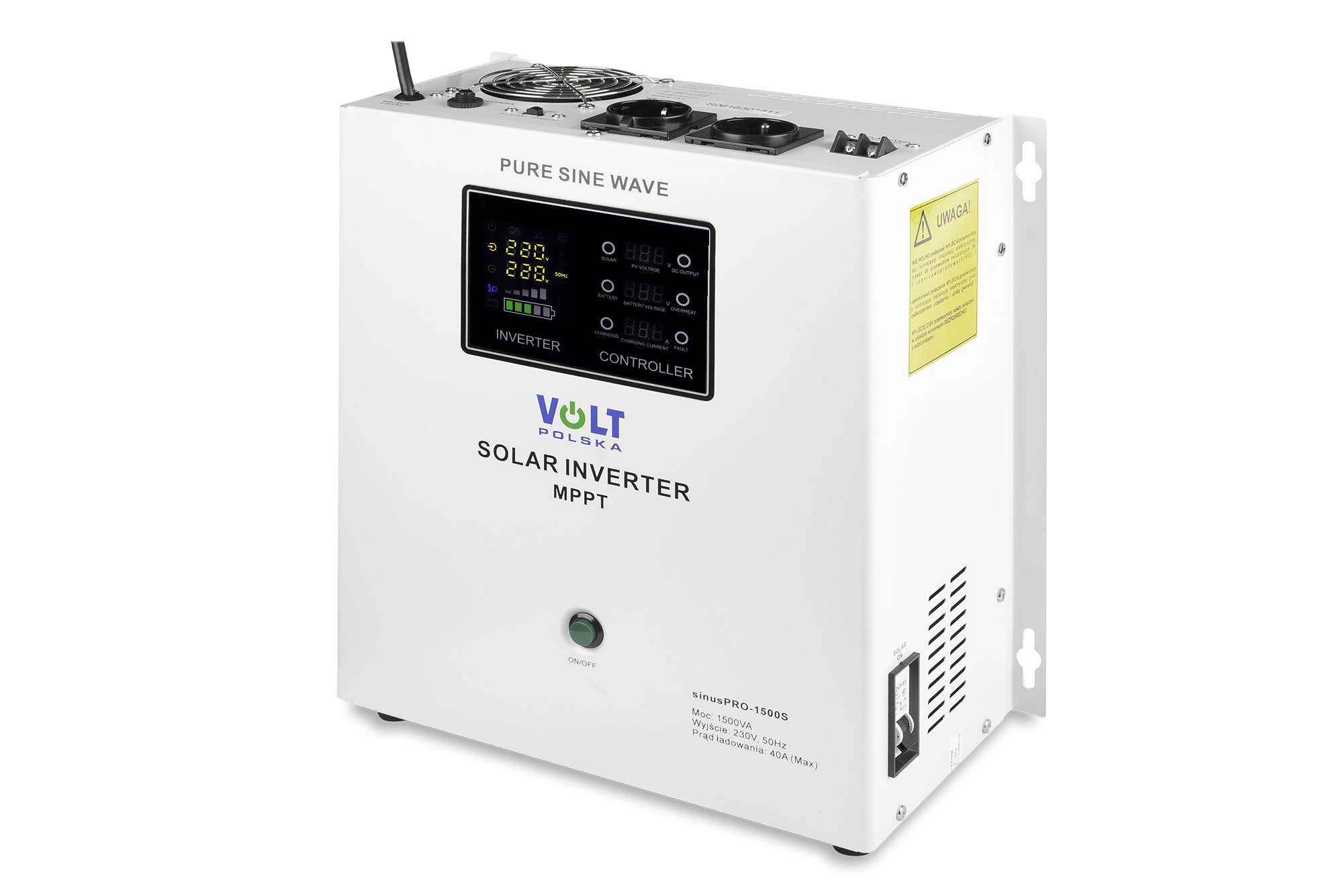 SINUS PRO 1500 S 12-230V (10001500W) + 40A MPPT INWERTER SOLARNY_kolor