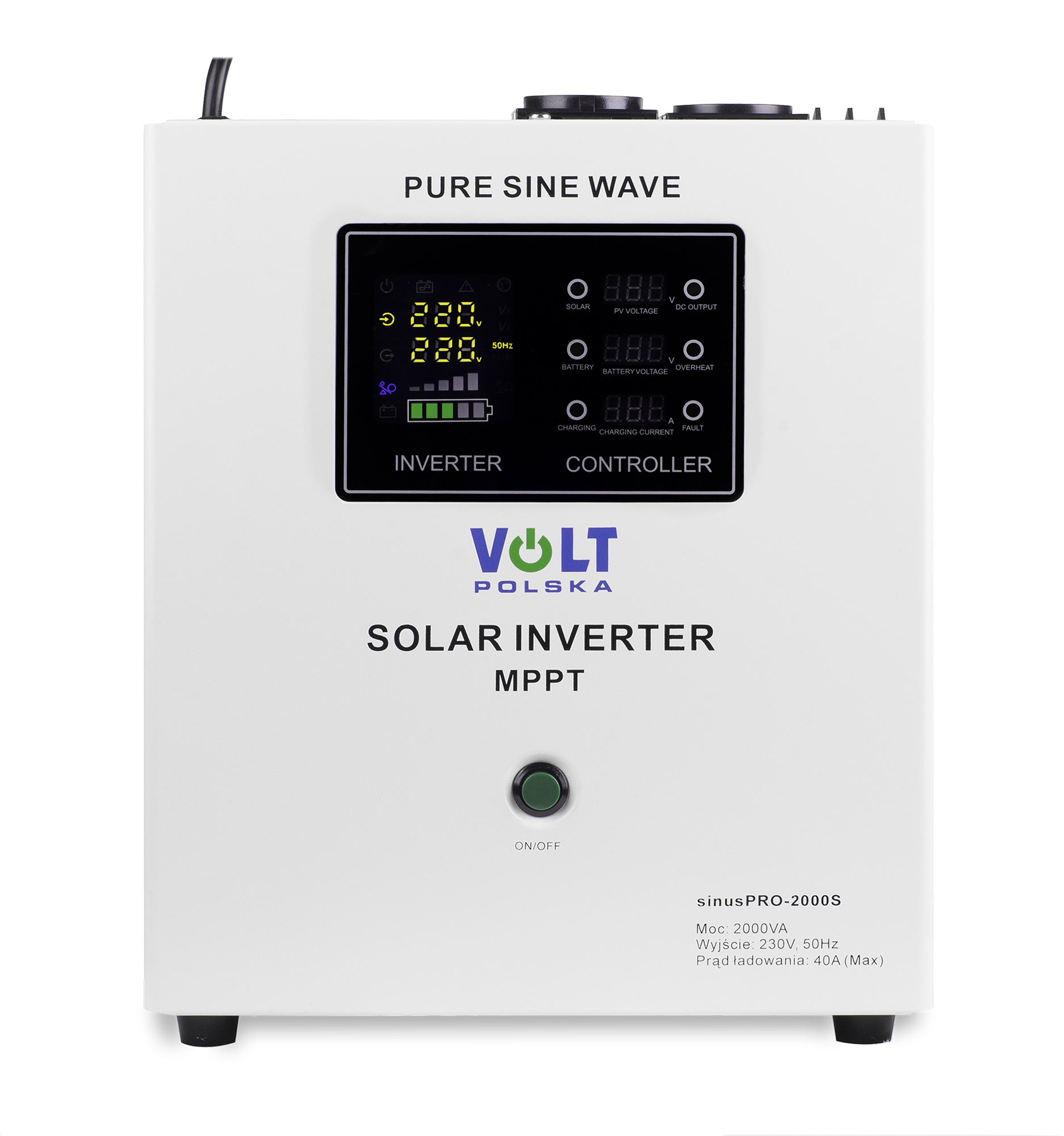 SINUS PRO 2000 S 24-230V (14002000W) + 40A MPPT INWERTER SOLARNY (2)