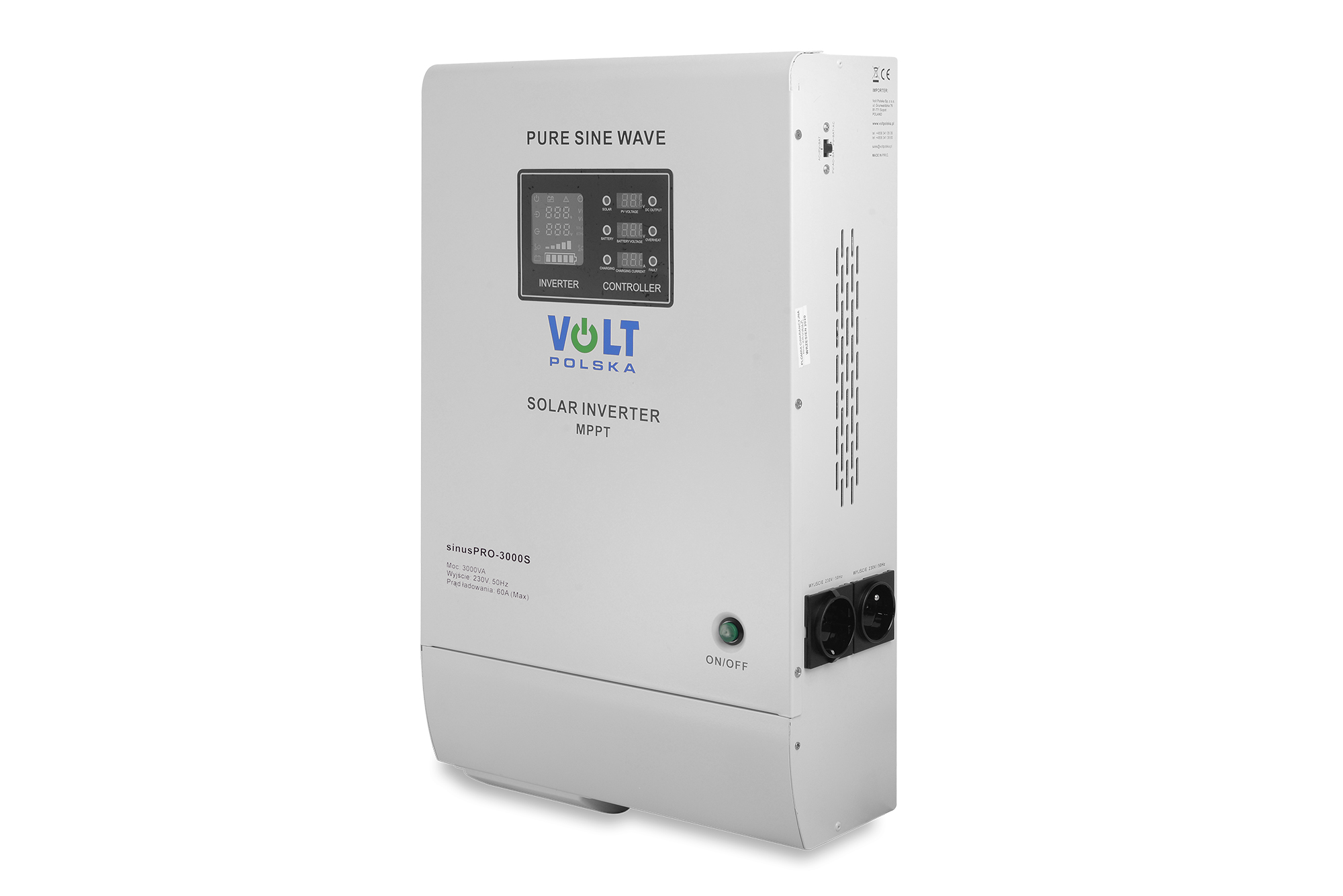 SINUS PRO 3000 S 48-230V (21003000W) + 60A MPPT INWERTER SOLARNY (2)
