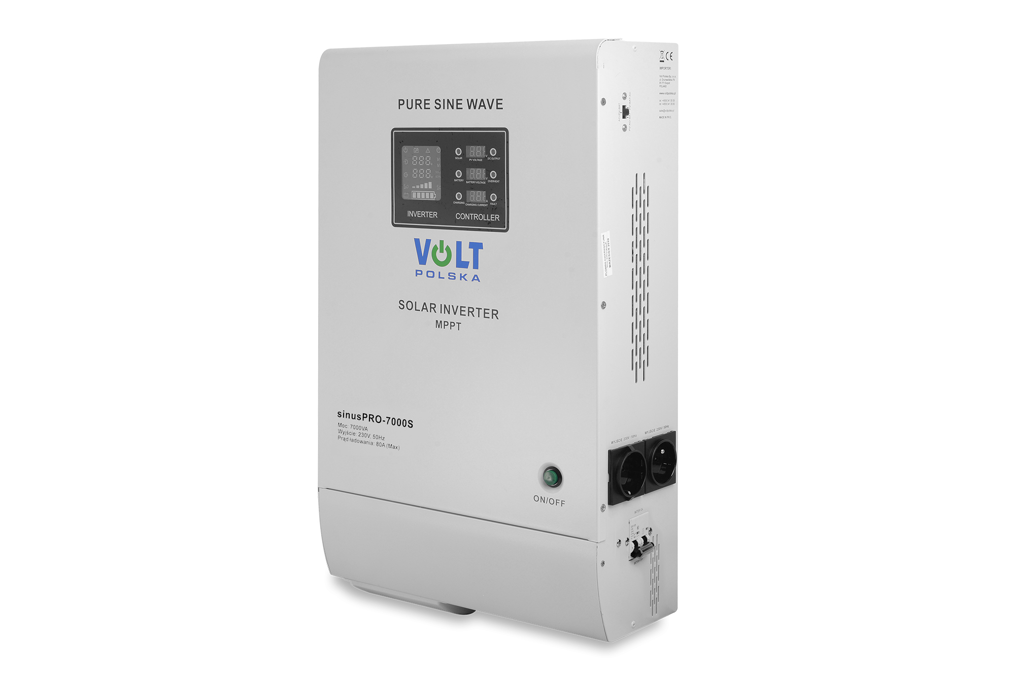 SINUS PRO 7000 S 48230V (50007000W) + 80A MPPT INWERTER SOLARNY (2)