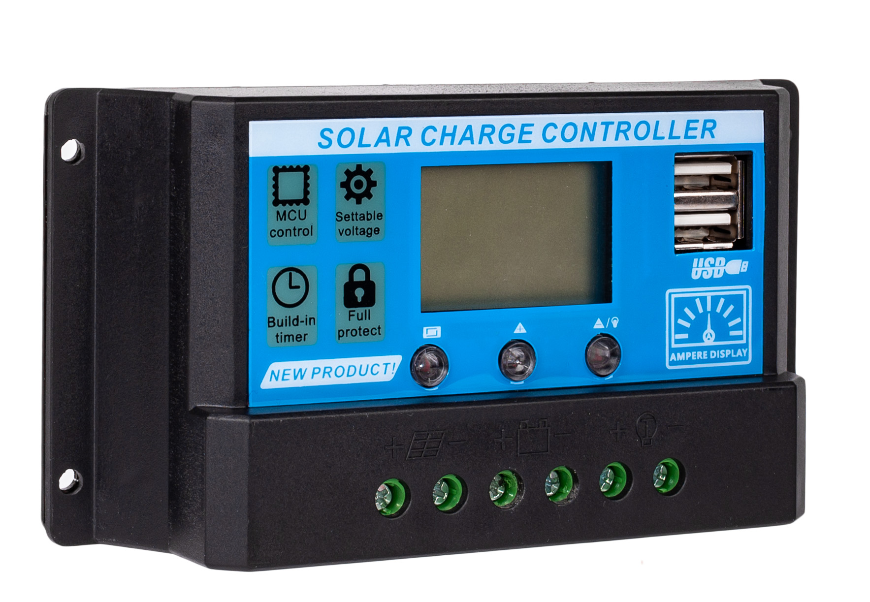 SOL PWM 10A 2xUSB REGULATOR SOLARNY (2)
