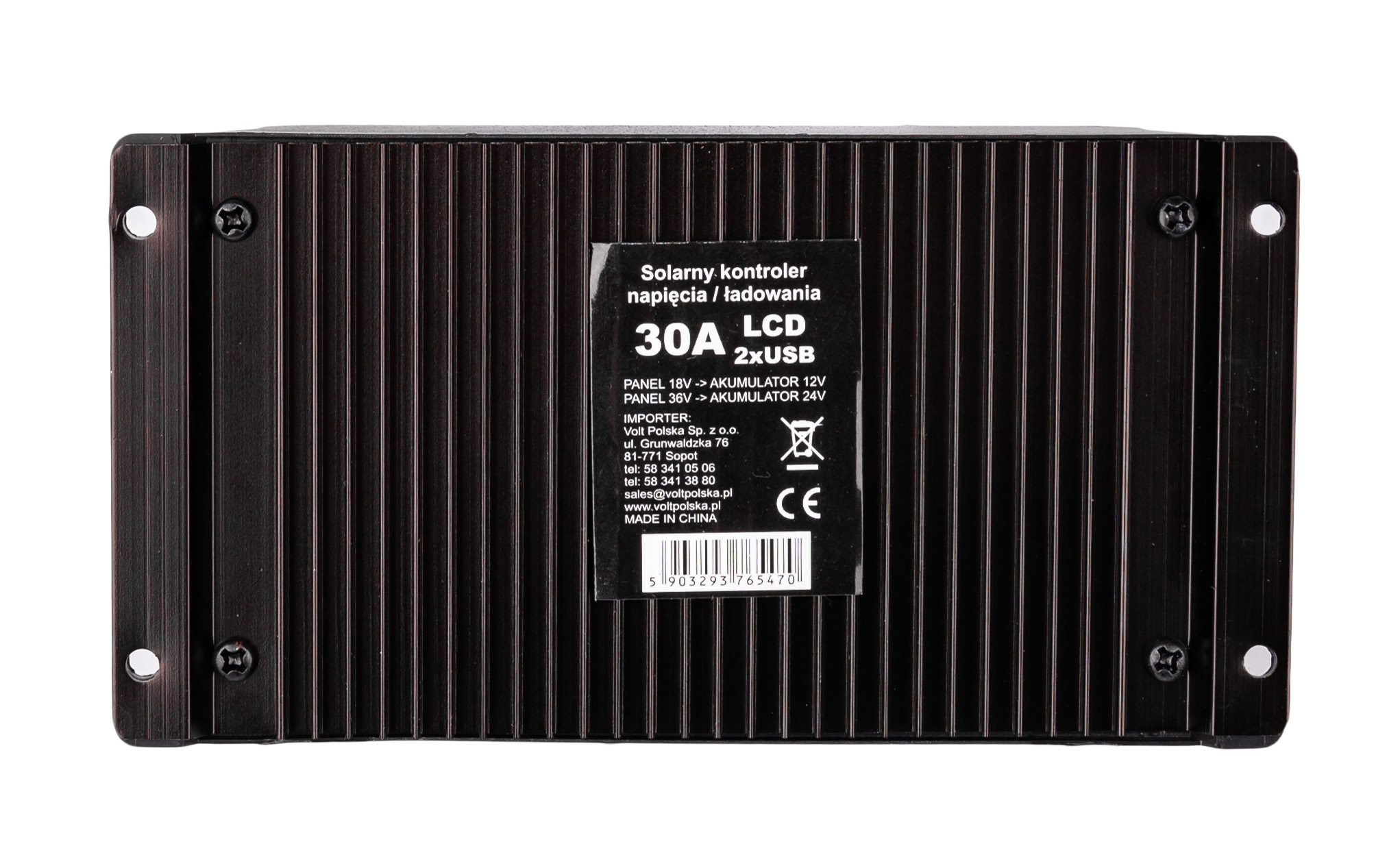 SOL PWM 30A 2xUSB REGULATOR SOLARNY (5)